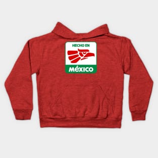 Hecho en Mexico - green white red - clean design Kids Hoodie